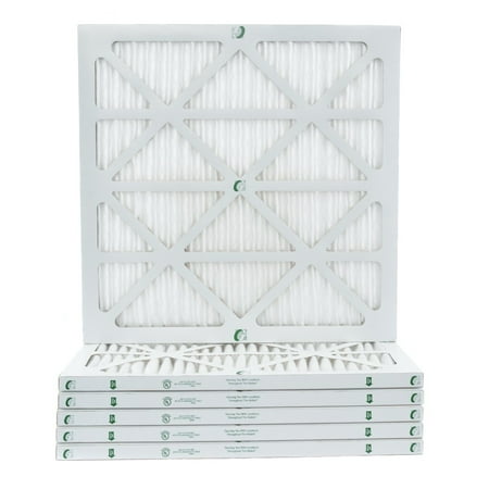 Merv 10 Air Filter 6 Pack of 20x22x1 MERV 10 Pleated Air Filters by Glasfloss. Actual Size: 19-1/2 x 21-7/8 x 7/8 ()