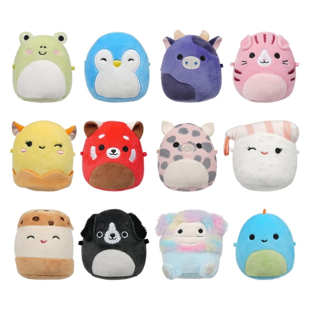 Peluche Squishmallows Original Micromallows, paquete de 12 unidades