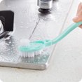 thumbnail image 1 of Brosse à Chaussures Double Face Brosse Multifonctionnelle Brosse Double Face Forme Nœud Long Manche Brosse Multifonctionnelle avec Clous de Raclage Vert, 1 of 1