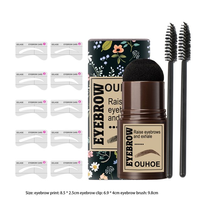 Kit de plantilla de sello de cejas a prueba de agua Cosméticos Herramientas de maquillaje de ojos de color natural Tmvgtek Cuidado Belleza
