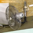 thumbnail image 4 of DEEPCRAFF Wall Mount for Fan Adjustable Height Fan Bracket Black 1Set Suitable for Workshops, 4 of 8