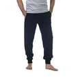 thumbnail image 2 of Pro Club Men's Mediumweight Jogger Fleece Long Pants - Navy - Large, 2 of 3