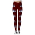 thumbnail image 4 of MKLEKYY Leggings para mujer con estampado navideño, leggings para ejercicio físico, pantalones de yoga 3570, 4 of 4