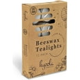 thumbnail image 7 of Hyoola, 4.5 Hour Natural White Beeswax Tealight Candles - In Clear Plastic (12 Pack), 7 of 7