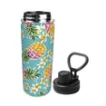 thumbnail image 2 of Pofeuu Cute Pineapples Print 18oz Sports Insulated Kettle Stainless Steel Vacuum Water Bottle Leakproof Sport Flask, 2 of 7