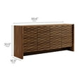 thumbnail image 3 of Emric Wave 66" 4-Door Sideboard in Walnut, 3 of 10