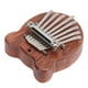 thumbnail image 1 of Piano de pulgar Kalimba de 8 tonos Bling Bling forma de oso Color madera, 1 of 12