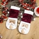 thumbnail image 3 of JM 2 Piezas Bolsa de Botella de Vino Tinto de Navidad, Regalos de Navidad Fundas para Botellas de Vino Diseño de Papá Noel para Fiesta de Navidad en el Hogar para Decoración Festiva, Decoración de Mesa de Navidad JM, 3 of 5
