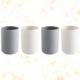 thumbnail image 5 of CIMAXIC 4PCS 300ML Tooth Mugs Toothbrush Toothpaste Cups Holder Bathroom Countertop Cups (Grey and White for Each 2pcs),4.33"X2.83"X2.83", 5 of 5