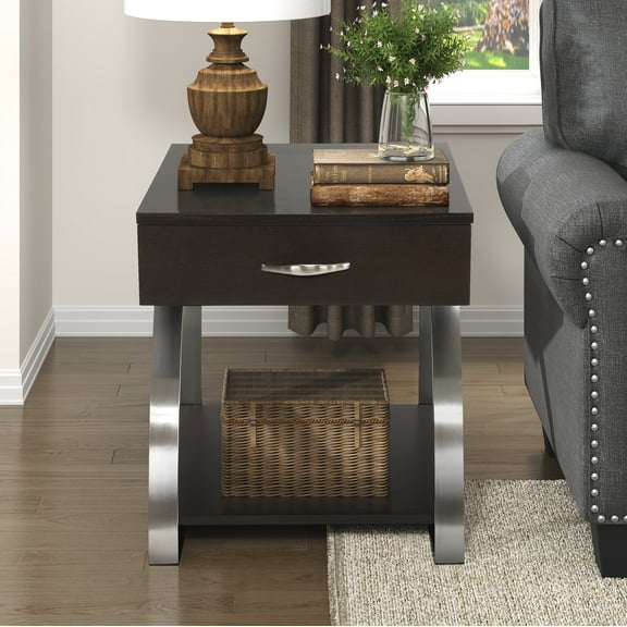 OakvillePark Zurich End Table, Espresso