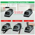 thumbnail image 5 of 5 in 1 Electric Knife Sharpener- 3 Rotational Speed Adjustable Electric Knife Sharpeners, Suitable for Straight Blade Knives, Serrated Knives, Meat Cleaver Knives, Ceramic Knives&Scissors, 5 of 6