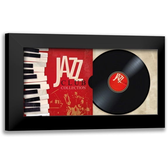 Hill, Steven 14x9 Black Modern Framed Museum Art Print Titled - Jazz Club Collection