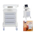 thumbnail image 2 of INTBUYING 3 Layers Mobile Trolley Cart Storage Cart with 4 Caster ABS Plastic White, 2 of 9