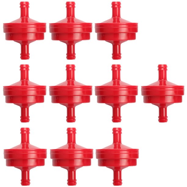 HIPA 10x 1/4" Inline Fuel Filter For Briggs & Stratton 298090 298090S 394358 75 Micron 5098K 951