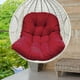 thumbnail image 4 of Cojín para silla de huevo, cómodo cojín para silla de patio, lavable y cómodo para hamaca. Rojo oscuro, 4 of 6
