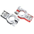 thumbnail image 5 of iSpchen 2pcs Car Battery Terminal Clamp Connectors Positive Negative Release Disconnect, 5 of 10
