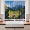 thumbnail image 2 of Ambesonne Landscape Kitchen Curtains, Sonamarg Valley Scene, 55"x36", Pale Sky Blue Olive Green, 2 of 3