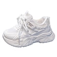 thumbnail image 3 of enyan Girls Sneaker Summer Breathable Lightweight Socks Shoes Soft Casual Sneakers Running Shoes for Girls (Toddler/Little Kid/Big Kid) White,10, 3 of 7