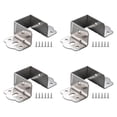 thumbnail image 1 of 4 piezas soportes de bisagra de cama admite fácil de instalar metal a prueba de óxido versátil para el conector de fijación de la cama con muebles con 40 mm, 1 of 8