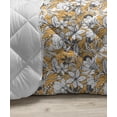 thumbnail image 3 of Leaves Down Alternative Comforter, Branches over Denim Background Contemporary Fashion Nature Mix Art Deco, Microfiber Quilt for All Season, 5 Sizes, Pale Blue Slate, by Ambesonne, 3 of 3