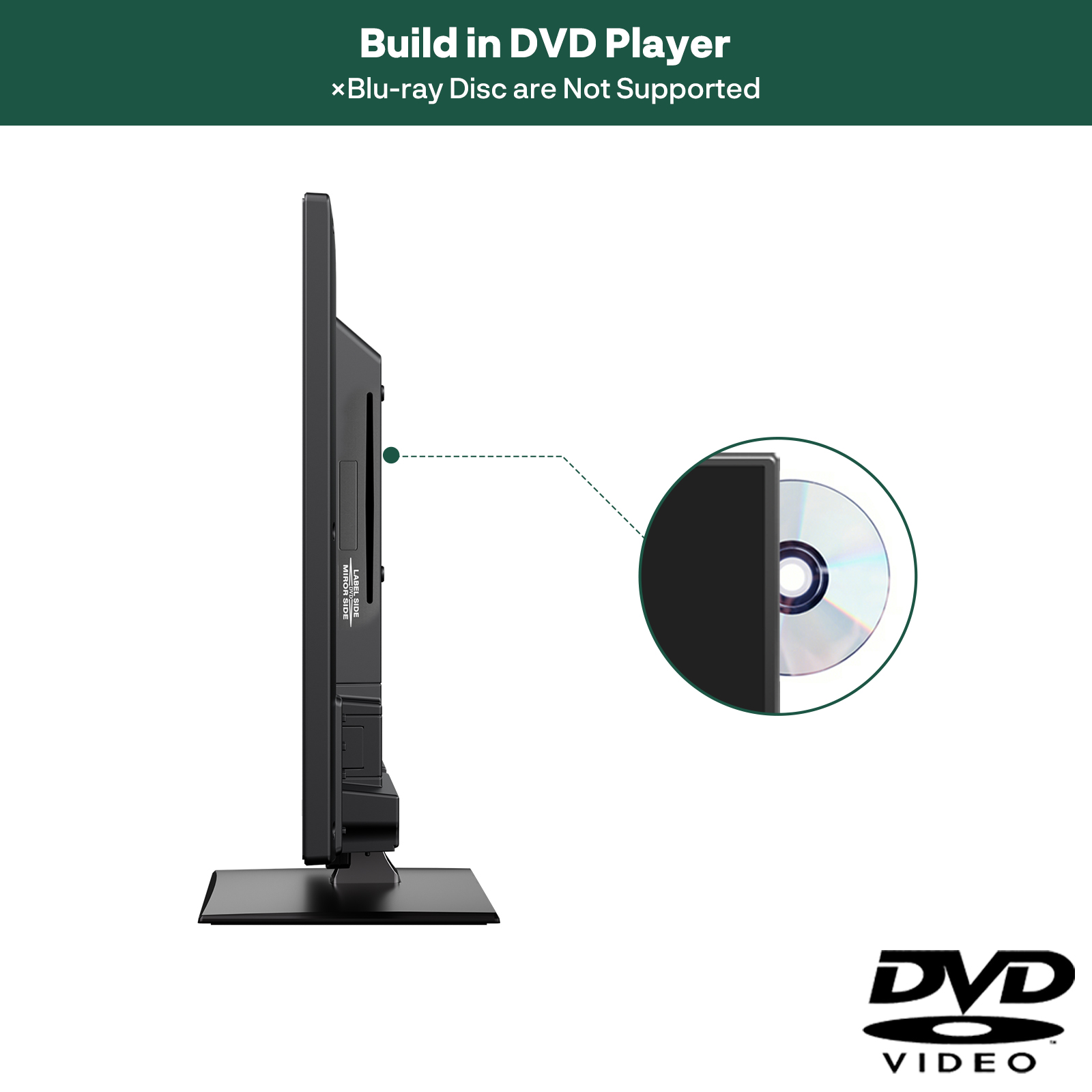 Sylvox 19" 12V RV Smart TV with Built-in DVD photo 4
