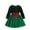 Green, variant on Mercatoo Toddler Girls Christmas Dress Bows Sequin Velvet Long Sleeve Tulle Layered Skirt Kids Crewneck Holiday Part𝐲 Dresses