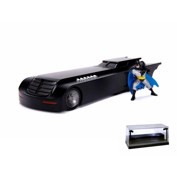 Diecast Car w/LED Display Case - Batmobile, DC Comics Animated Series - Jada 30916 - 1/24 scale Diecast Model Toy Car