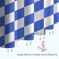 thumbnail image 6 of Blue and White Checkered Pattern Shower Curtain 36"x72" ,Bathroom Decorative Shower Curtains Set with 12 Hooks,Modern Waterproof Washable Shower Curtain, 6 of 6