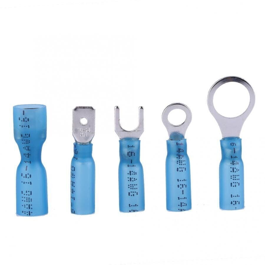 250pcs Heat Shrink Wire Connectors Electrical Terminals Solder Seal 22-10 AWG