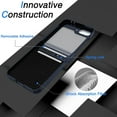 thumbnail image 4 of Dteck for Samsung Galaxy Z Flip 6 Case, Hinge Protection, Built-in Screen Protector, Wireless Charging, Shockproof Slim Rugged Phone Protective Case for Galaxy Z Flip 6,Blue, 4 of 6