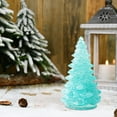 thumbnail image 3 of Holiday Crystal Christmas Tree Figurine - 2.32 Inch Glass Xmas Tree Decor for Tabletop, Fireplace Mantel, Centerpiece with Gift Box（Blue）, 3 of 6