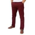 thumbnail image 2 of Pantalón de gabardina stretch John Silver  Corte recto color vino, 2 of 4