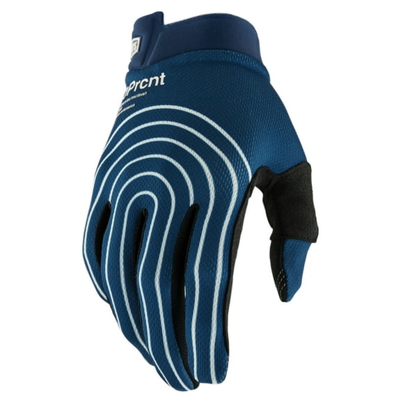 100 % ITrack Rewound Gloves (Small, Rewound Blue)