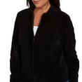 thumbnail image 4 of Alfred Dunner Womens Zip-Front Chenille Collared Cardigan, 4 of 4