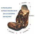 thumbnail image 3 of Wukai Western Skeleton Cowboy Horse Full Set Car Seat Covers with Soft Padding Universal Auto Front Seats Protector and Cushion Mat, 3 of 5