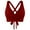 501_Wine, variant on Lroveb Bikini Tops for Women Lace Up Swimwear Underwire Full Coverage Top Push Swim Crop Tie Back Bathing Suit Top