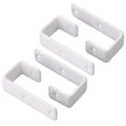 thumbnail image 1 of 4 Pieces Bunk Bed Ladder Hooks With Screws For Children Home School White, 1 of 5