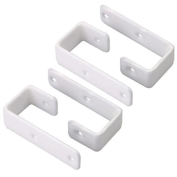 4 Pieces Bunk Bed Ladder Hooks With Screws For Children Home School White