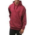 thumbnail image 3 of Pro Club Men's Comfort Pullover Hoodie with Front Pocket - Maroon - Small, 3 of 4