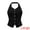 Black, variant on DARING DIVA Women's Halter Neck Button Down Backless Jean Waistcoat XS Dark Blue