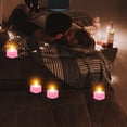 thumbnail image 4 of Hytrove 24Ud Lámparas Eléctricas De Vela Con Forma Color Rosa Para Romántica, 4 of 7