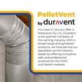 thumbnail image 6 of DuraVent 6" PelletVent Stainless Steel 45 Degree Elbow Stove Pipe, Silver, 6 of 6