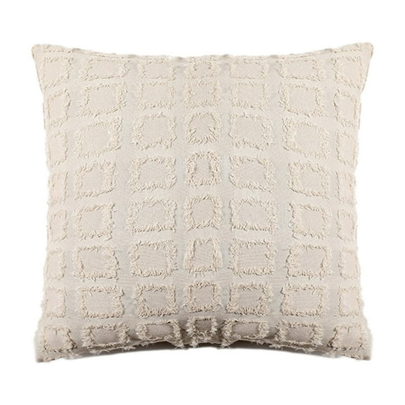 Tahtuvzn 17x17" Cushion Shushug Pillow Sofa Window Living Room Waist, Home Gifts, White