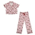 thumbnail image 6 of Hello Kitty Holiday All-Over Print Women's Button-Down Shirt And Pants Traditional 2-Piece Pajama Set-Medium, 6 of 7