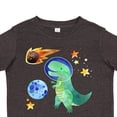 thumbnail image 4 of Inktastic Tyrannosaurus Rex Vs. Meteor Fun Space Dinosaur Boys or Girls Toddler T-Shirt, 4 of 5