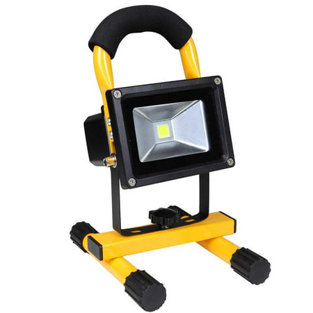 Yescom 10W Rechargeable LED Flood Light, Portable Outdoor Work Light, 4400mAh Large Capacity Camping Security