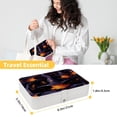thumbnail image 5 of Witch Hat PU Leather Jewelry Boxes Necklace Holder Display Case with Removable Compartment Portable, 5 of 6
