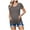 Dark Gray, variant on Tnhcen Women's Maternity Tops Short Sleeve Side Ruching Round Neck Shirt for Mother Maternity Shirts, Navy