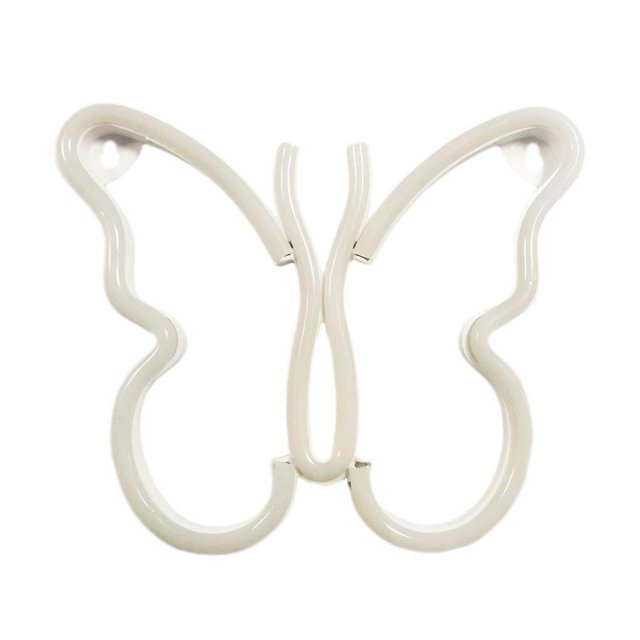 Kearding Lámpara de modelado LED con luz de neón de mariposa, lámpara decorativa alimentada por o alimentada por USB para el hogar, Iluminación navideña