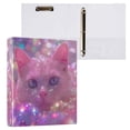 thumbnail image 3 of 2 Pcs Cat with Light Hardcover 3 Ring Binder 1.5” Round Rings Binder Organizer Letter Size Paper Pockets School Office Supplies, 3 of 9